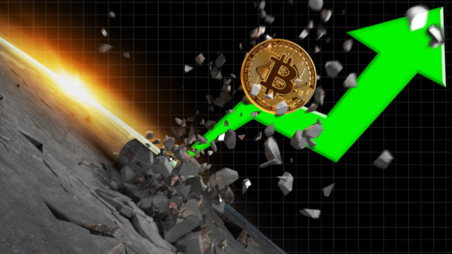 Bitcoin price breakout